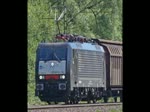 189 103 (ES 64 F4-103) mit H-Wagen-Zug in Fahrtrichtung Norden. Aufgenommen am 08.07.2010 bei Unterhaun.